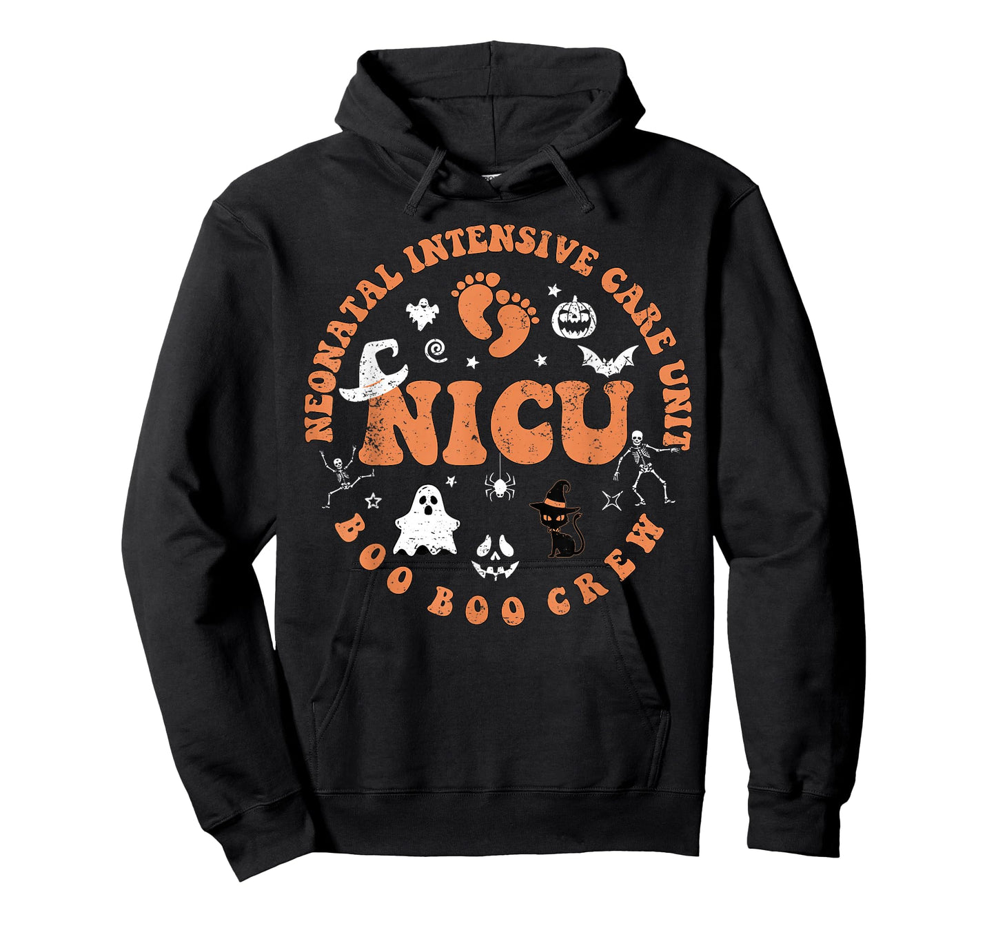 Neonatal Intensive Scare Unit Boo Crew NICU Halloween T-Shirt