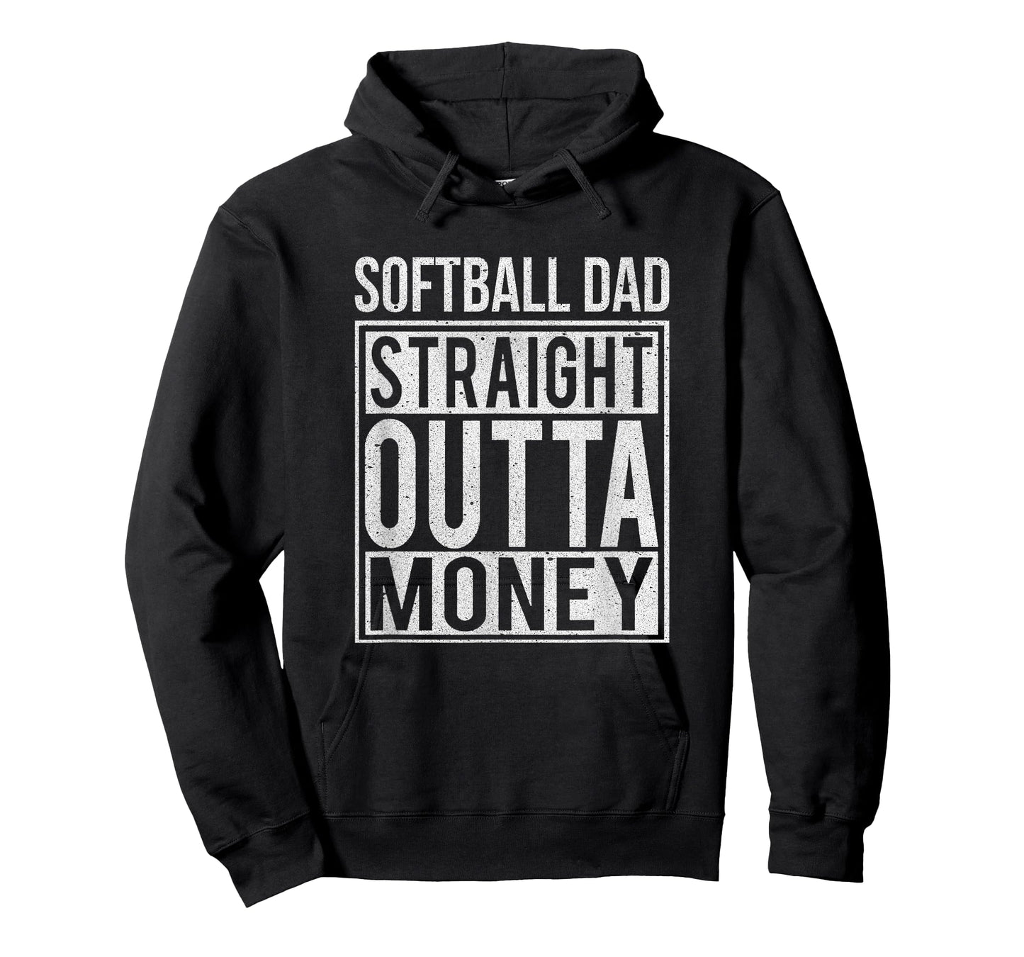 Softball Dad Straight Outta Money T-Shirt I Funny Pitch Gift T-Shirt