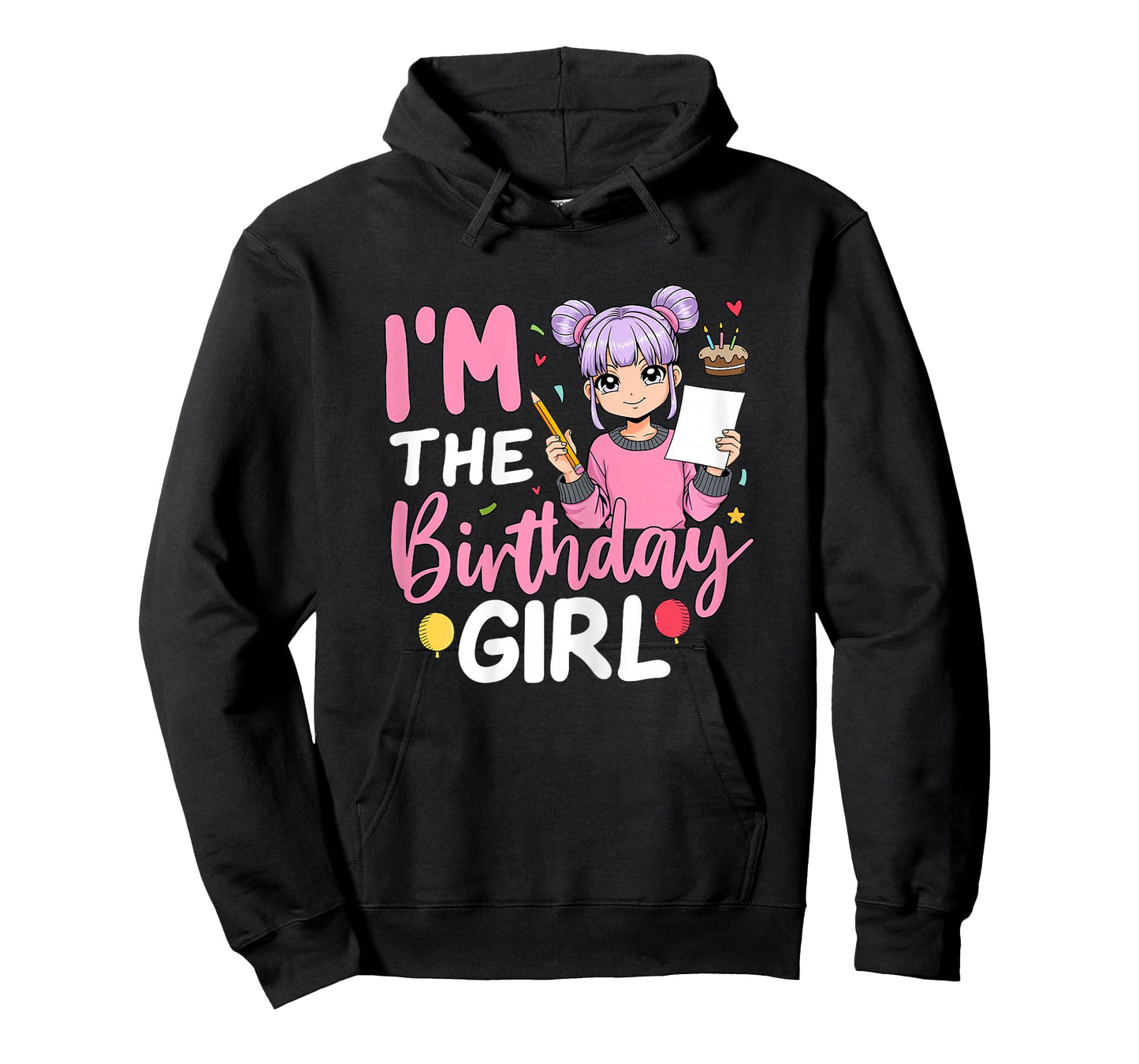 I'm The Birthday Girl Anime Sketching Girl T-Shirt