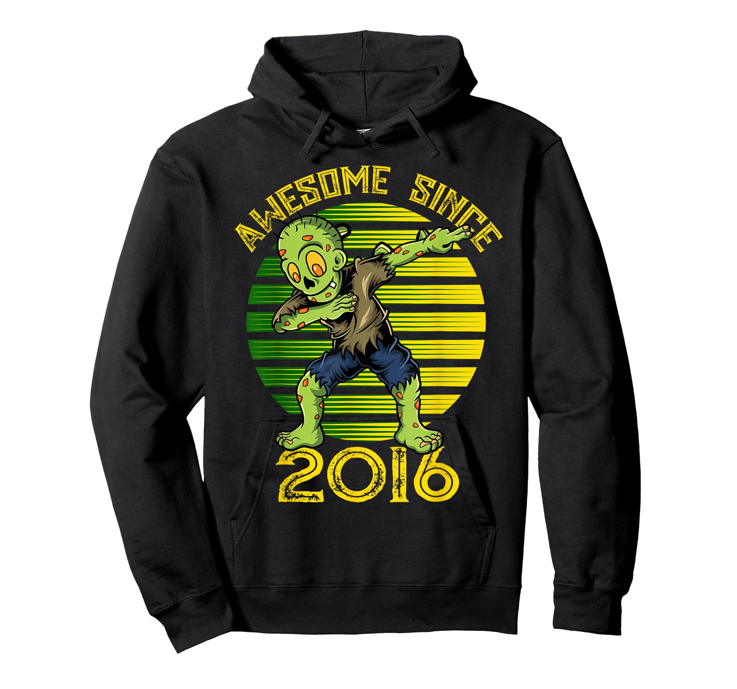 Halloween 9th Birthday Boy Dabbing Zombie Awesome Since 2016 T-Shirt