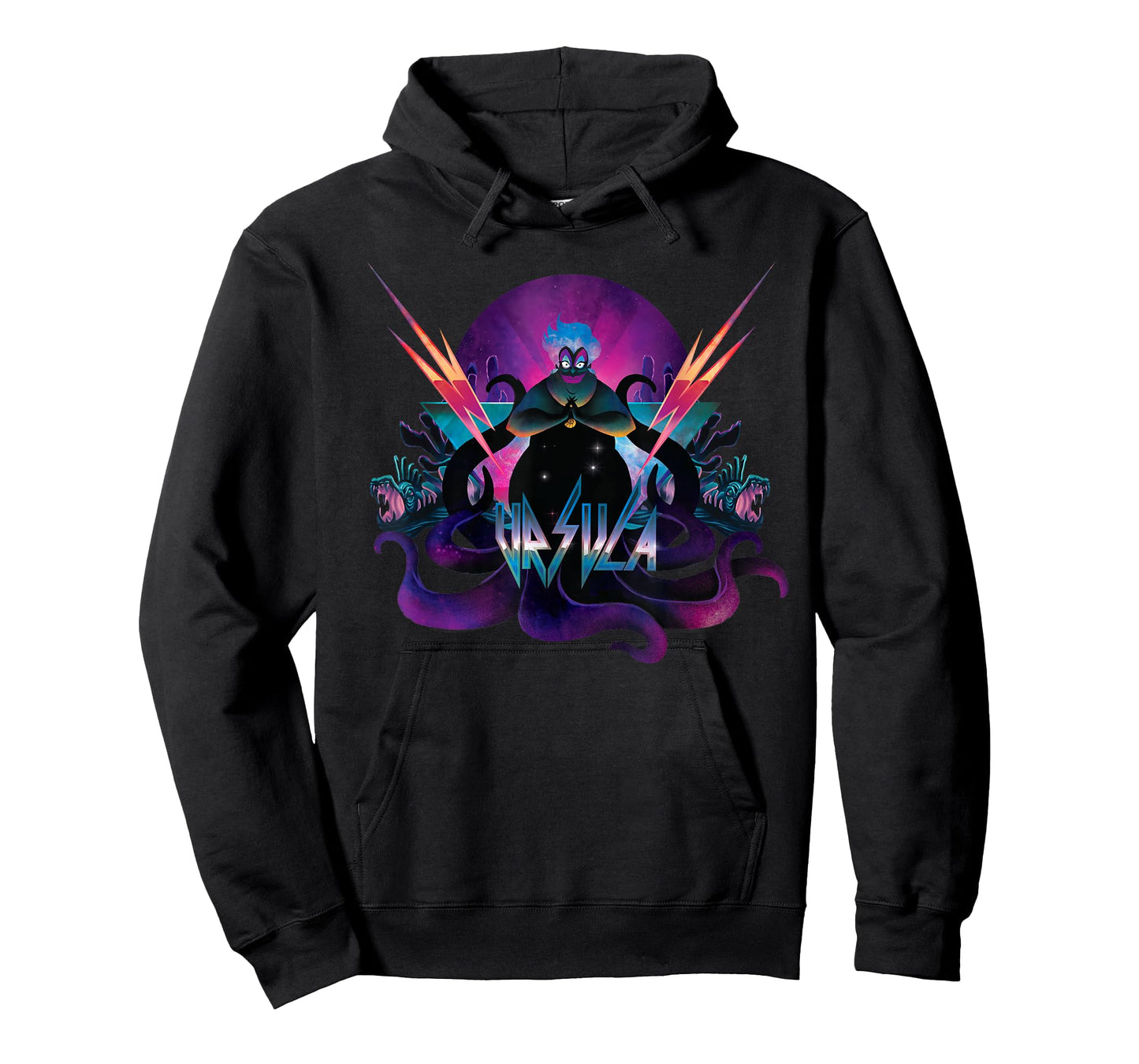 Disney Villains Ursula 90s Rock Band Neon T-Shirt