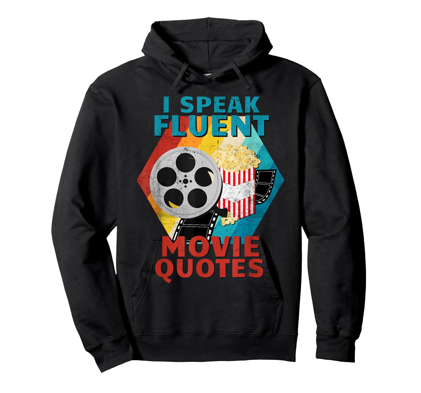 I Speak Fluent Movie Quotes Funny Retro Vintage Movie Lover T-Shirt
