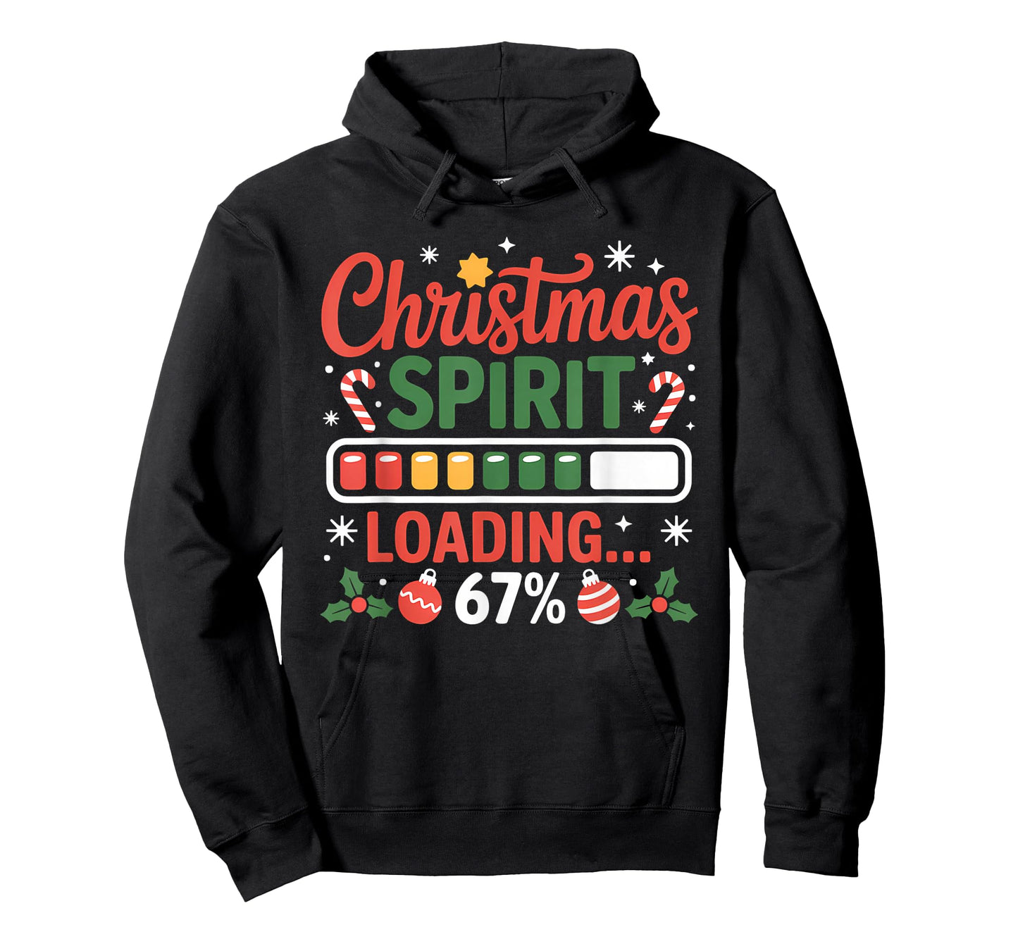 67 Meme Christmas Spirit Loading 67% Six Seven for Kids T-Shirt