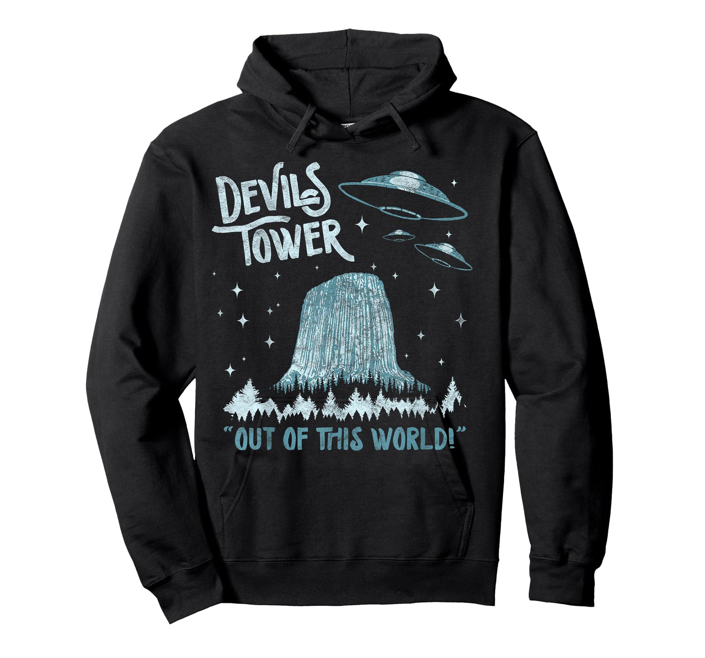 Devils Tower National Monument Out of This World! Funny UFO T-Shirt