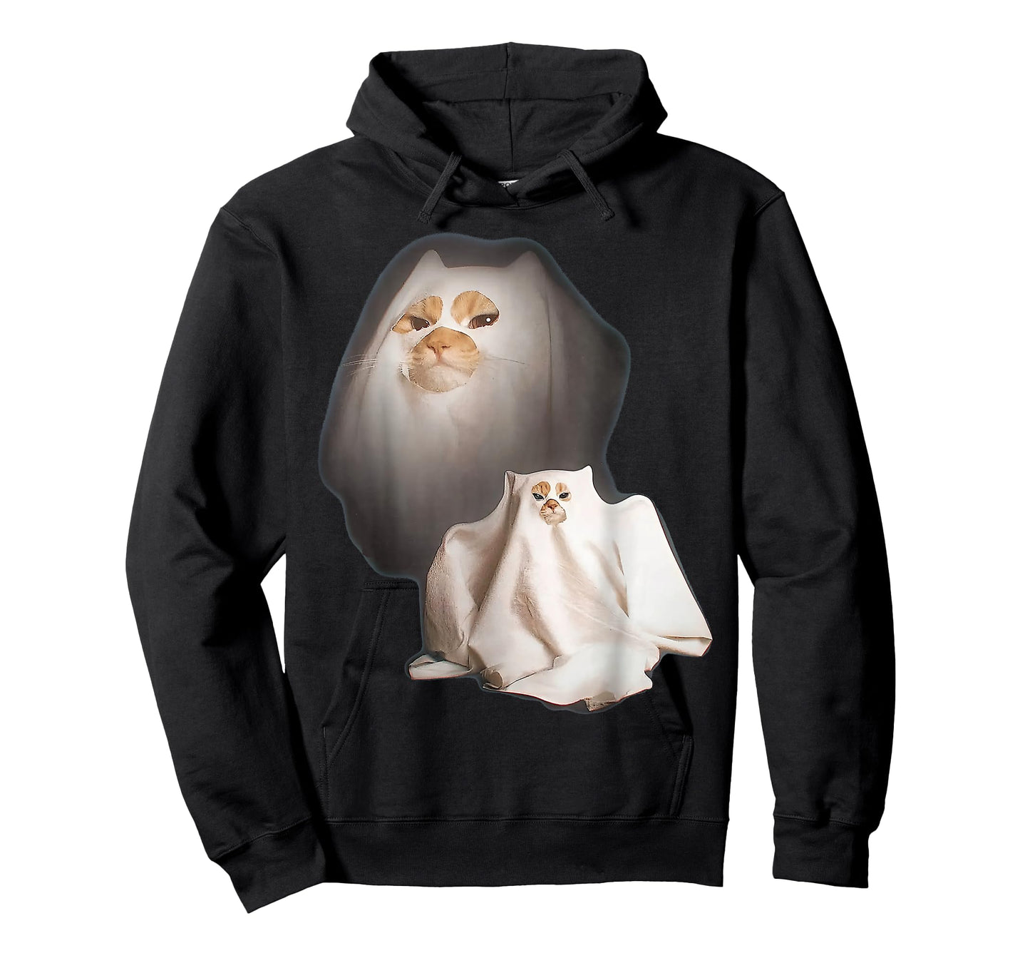 Ghost Cat Meme Halloween T-Shirt