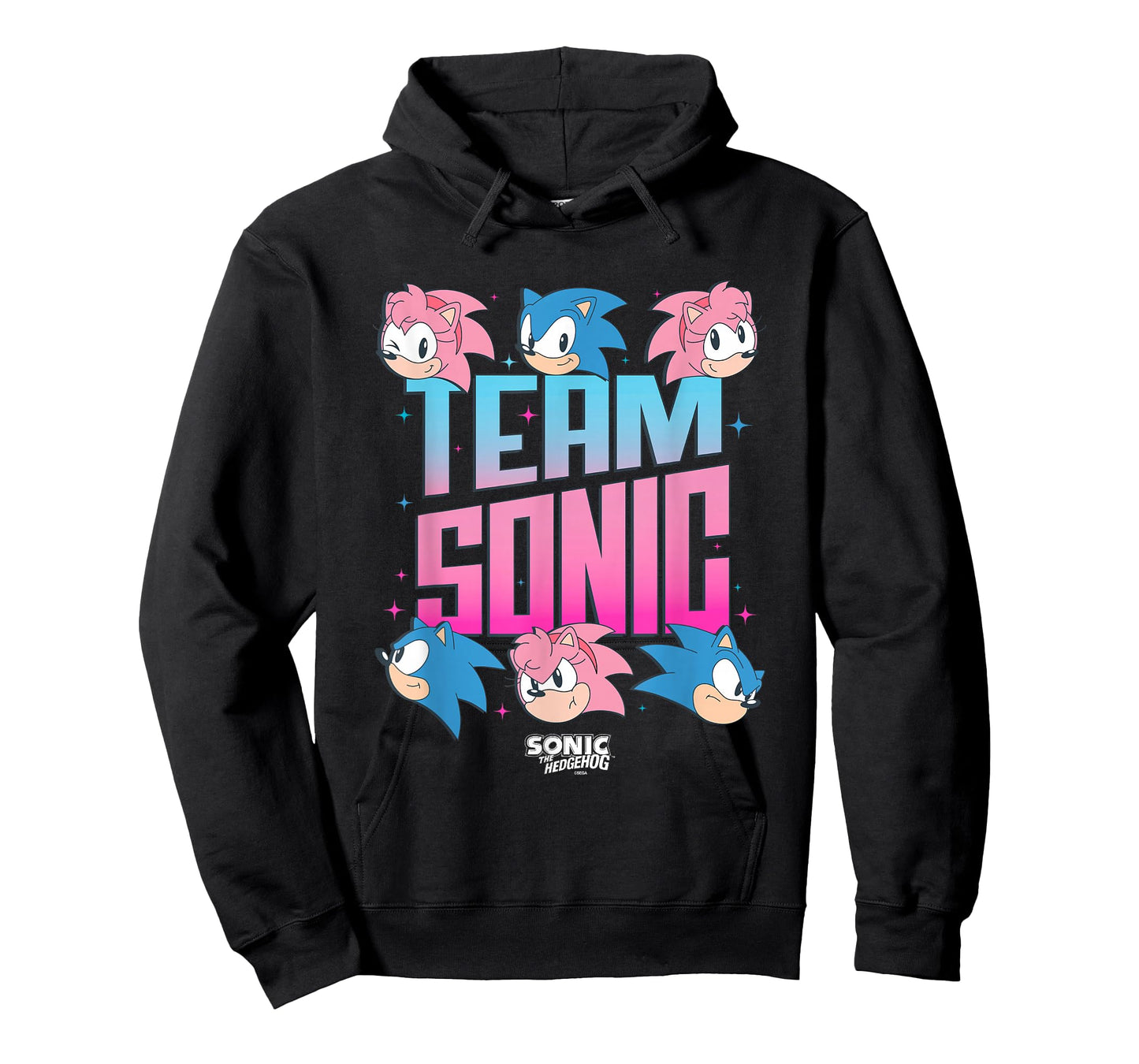 Sonic The Hedgehog Team Sonic Amy Rose Retro Logo T-Shirt