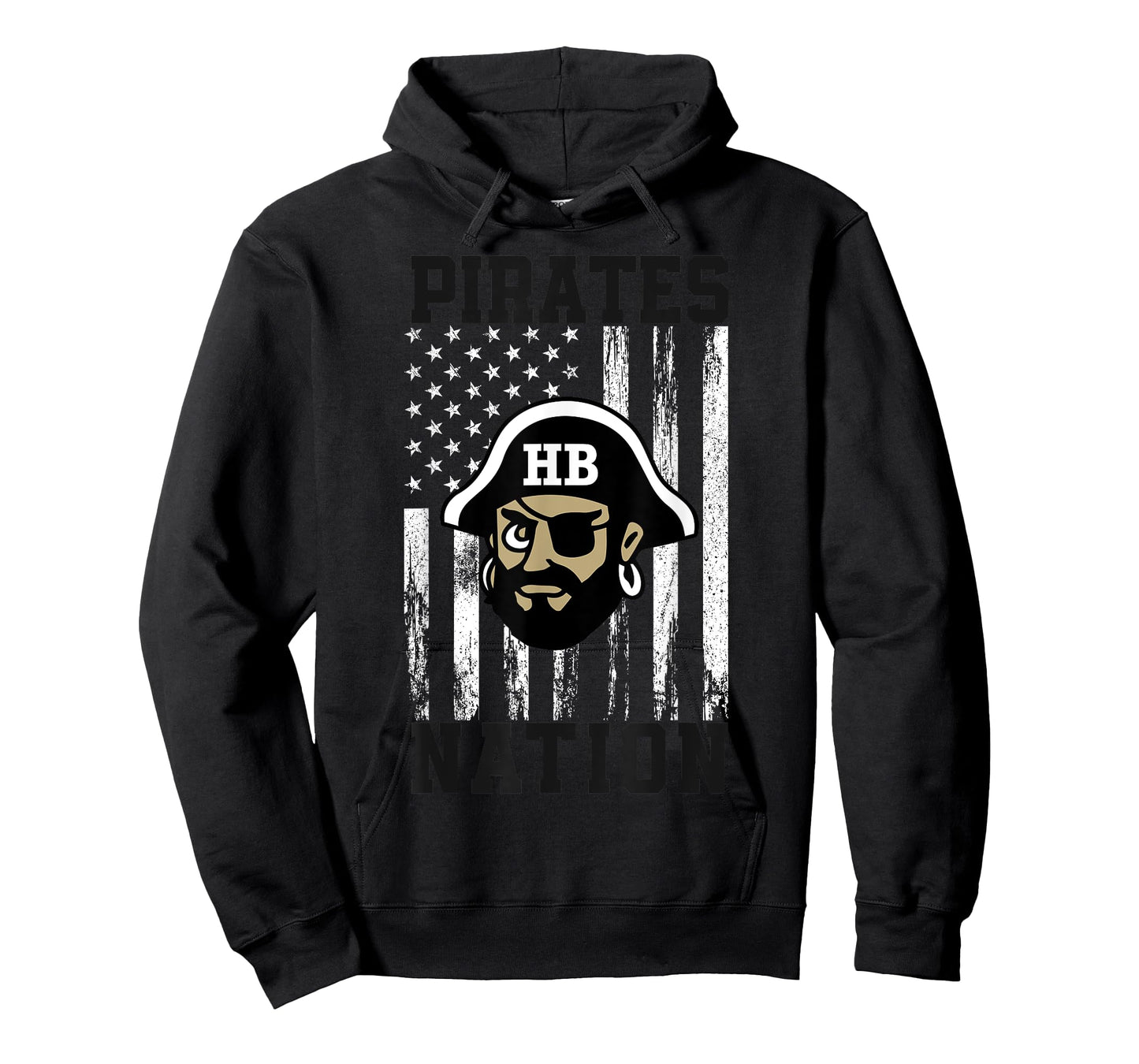 Harbor Beach Pirates Logo Nation HS T-Shirt
