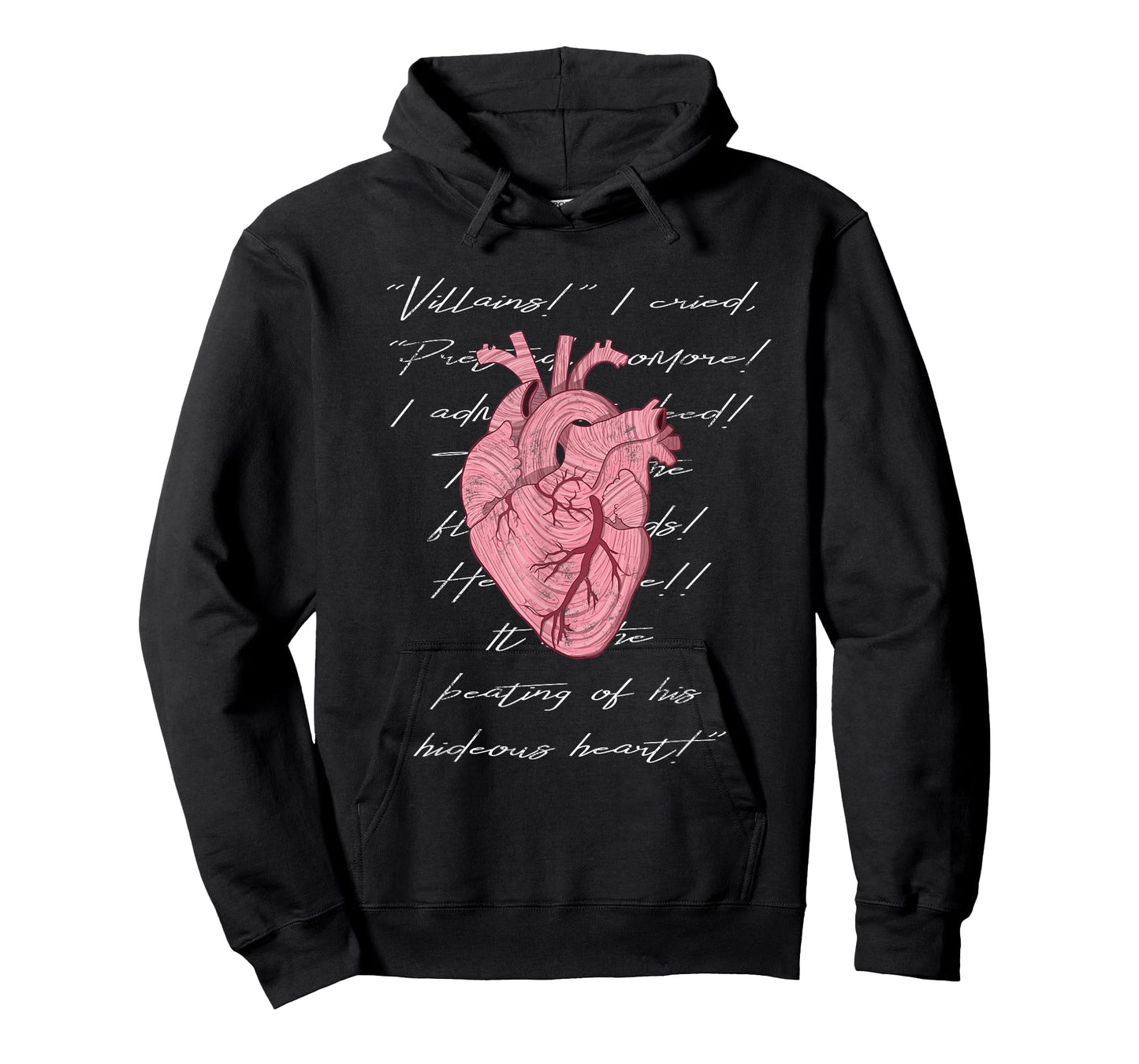 Poe The Beating Tell Tale Hideous Heart Creepy Morbid Design T-Shirt