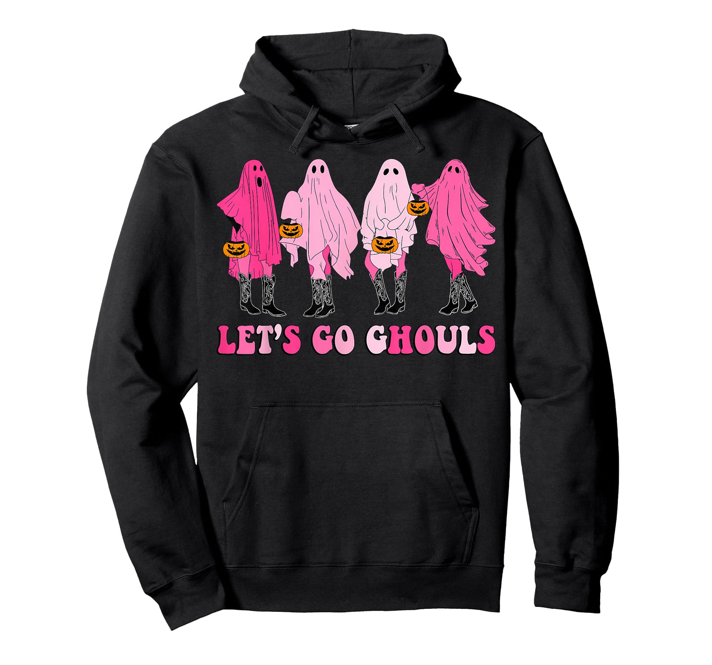 Let’s Go Ghouls Groovy Trick Or Treat Ghosts Halloween T-Shirt