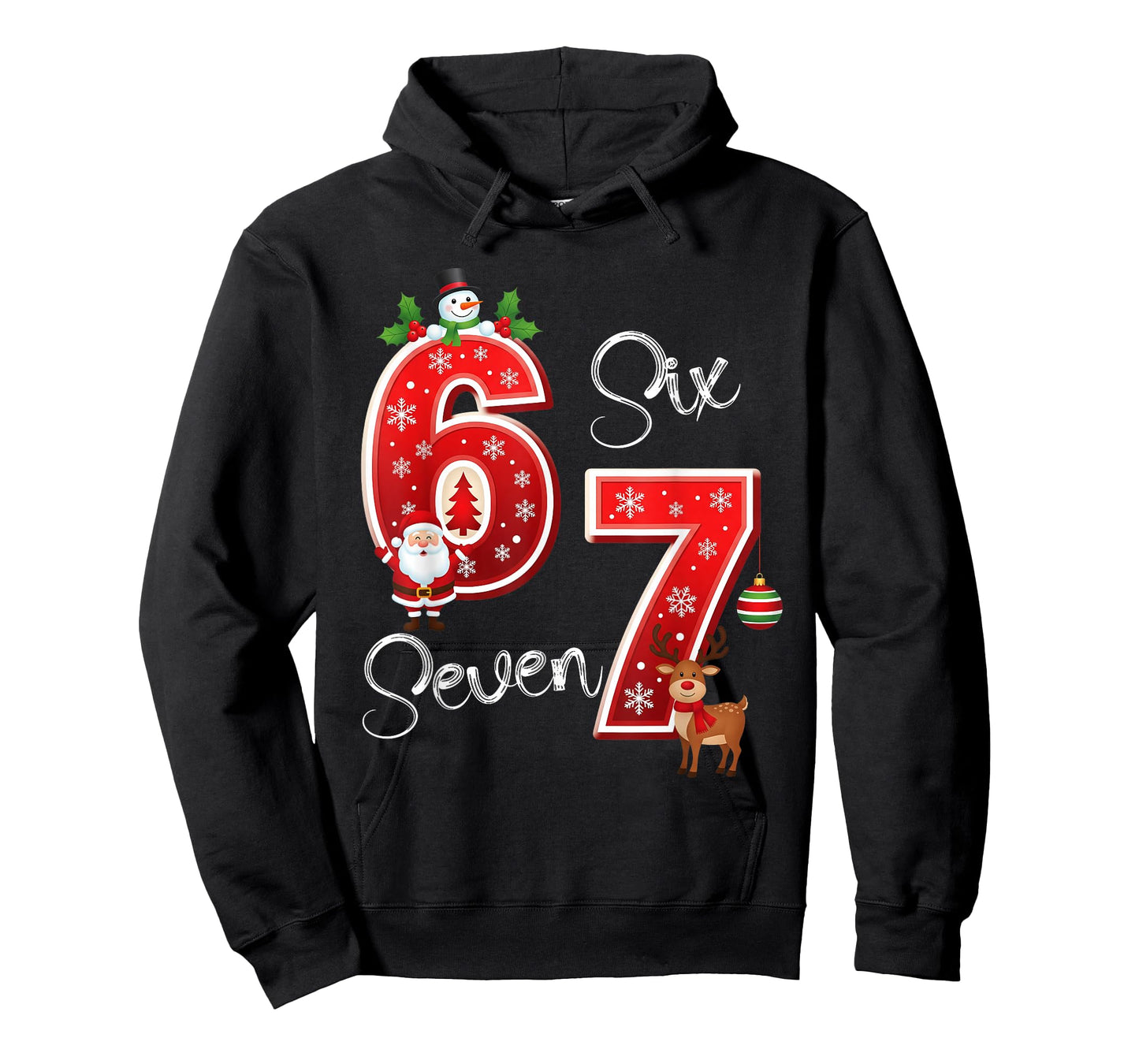67 Meme Six Seven Christmas Pajamas for Women Men Kids Teen T-Shirt