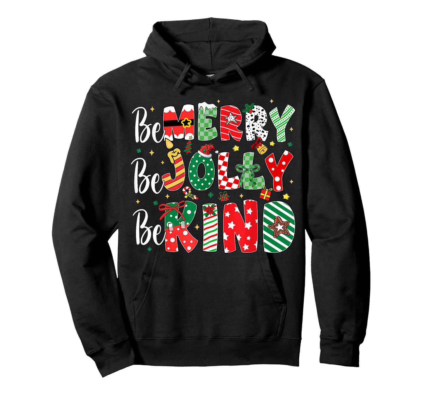 Be Merry Be Jolly Be Kind Merry Christmas Teacher Xmas PJs T-Shirt