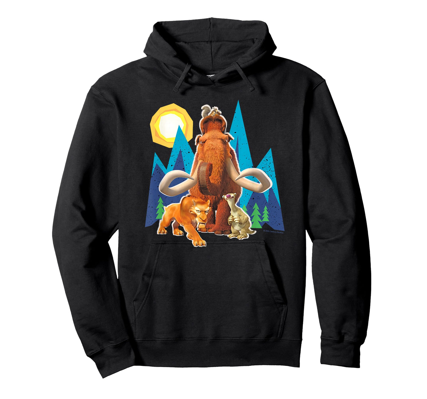 Ice Age Manfred Diego Sid and Scrat Cutout Mountains T-Shirt