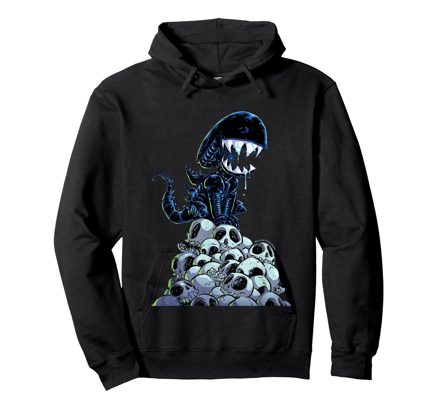 Aliens Xenomorph In Skull Mountain Big Chest Chibi Poster T-Shirt