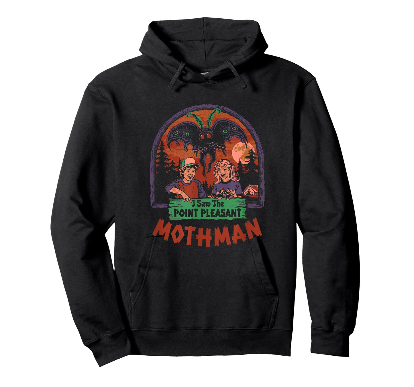 Steven Rhodes I Saw The Mothman Vintage Cryptid Dark Humor T-Shirt