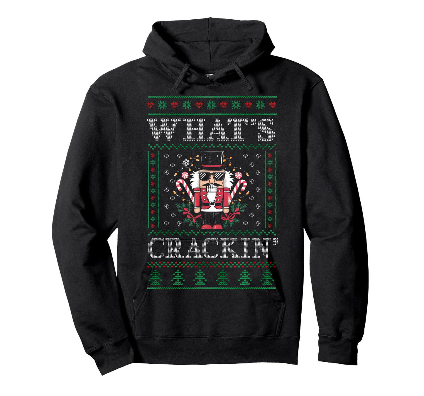 Christmas Nutcracker Whats Crackin Funny Xmas Men Women Kids T-Shirt