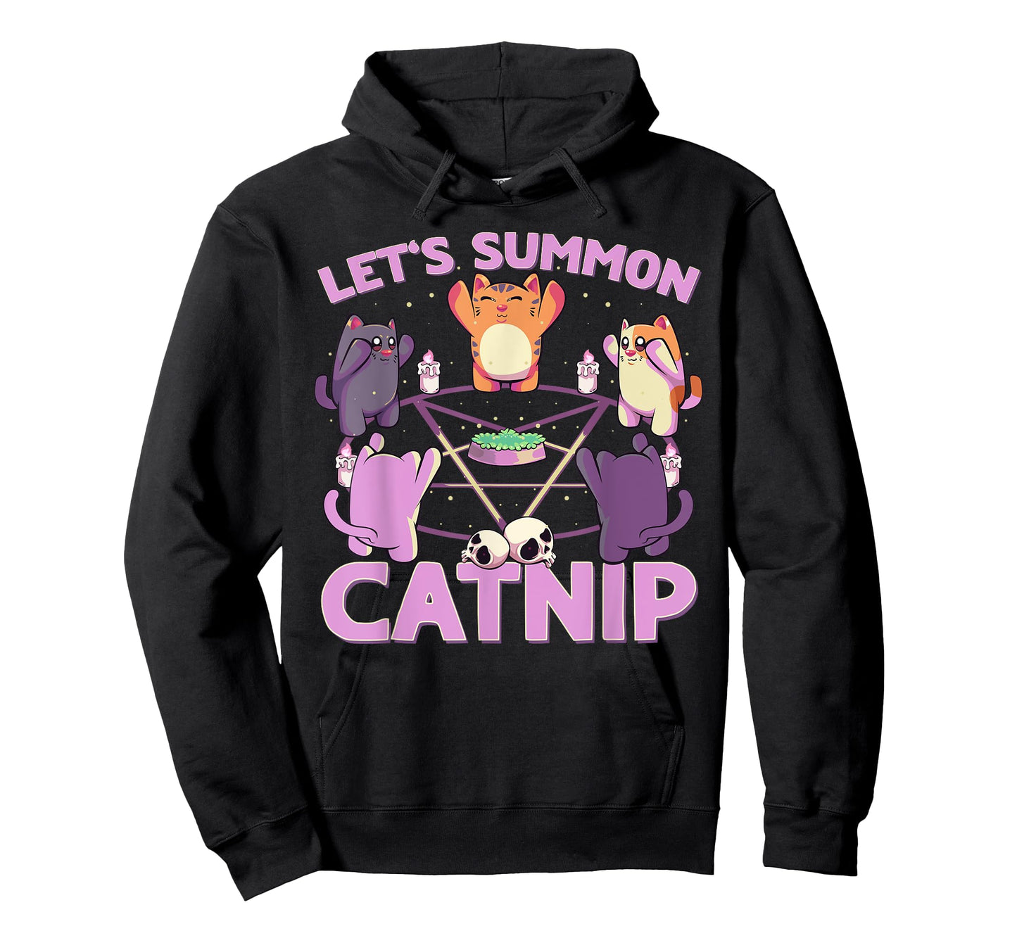 Pastel Goth Kawaii Occult Cats Summon Catnip Nu Goth Cat Men Women T-Shirt
