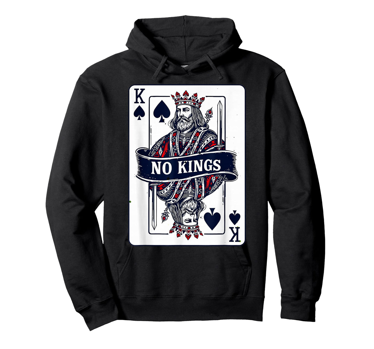 No Kings Playing Card Design Statement T-Shirt