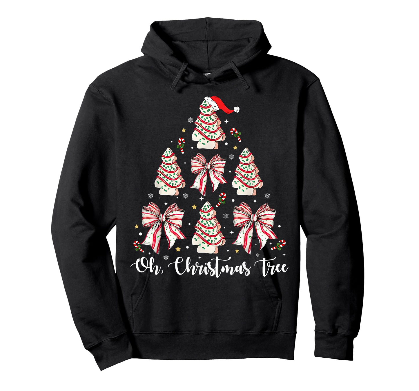 Oh Christmas Tree Cakes Debbie Becky Jen Cake Lovers Xmas T-Shirt