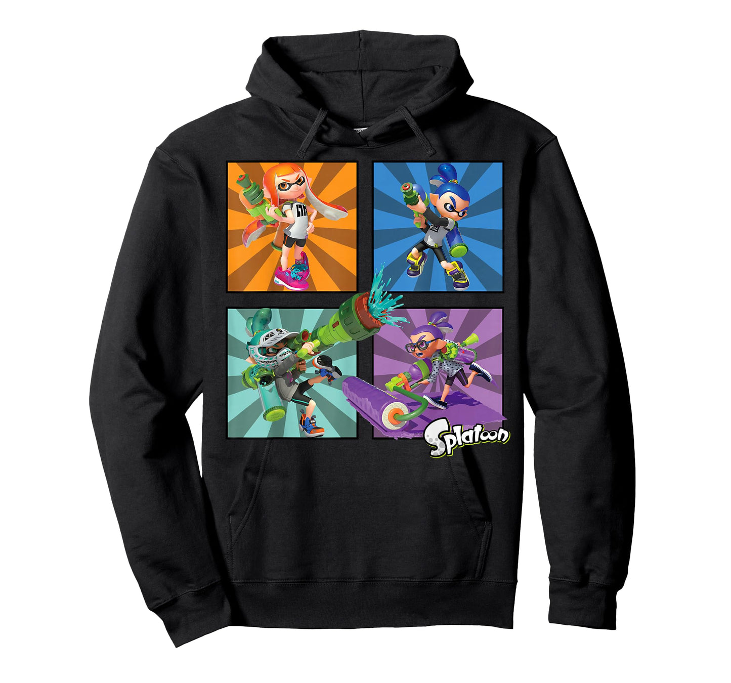Splatoon Four Character Box Up T-Shirt