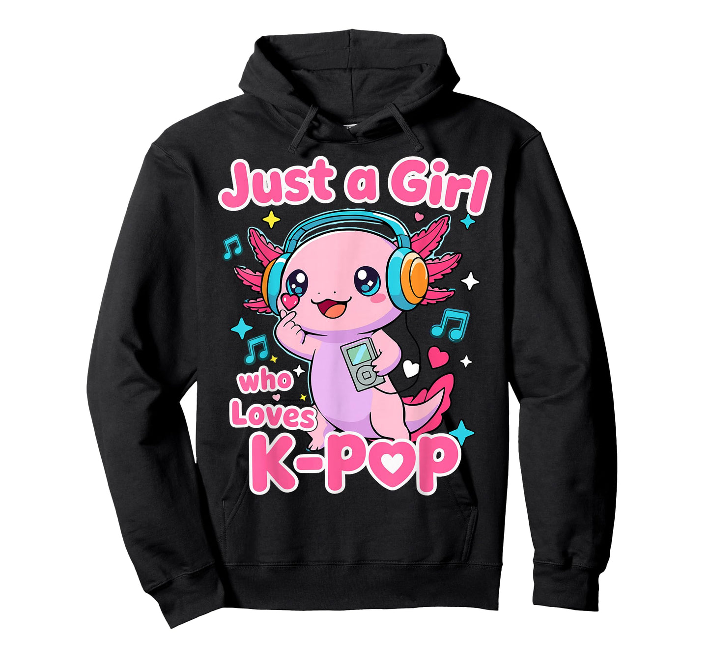 Just A Girl Who Loves K-Pop Cute Axolotl T-Shirt