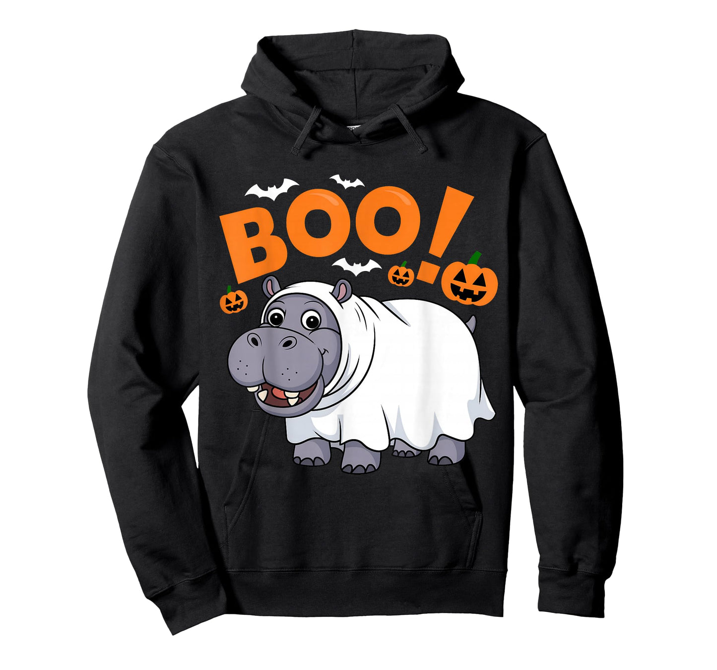 Boo Hippo Halloween Costume Hippopotamus Africa Animal Fun T-Shirt