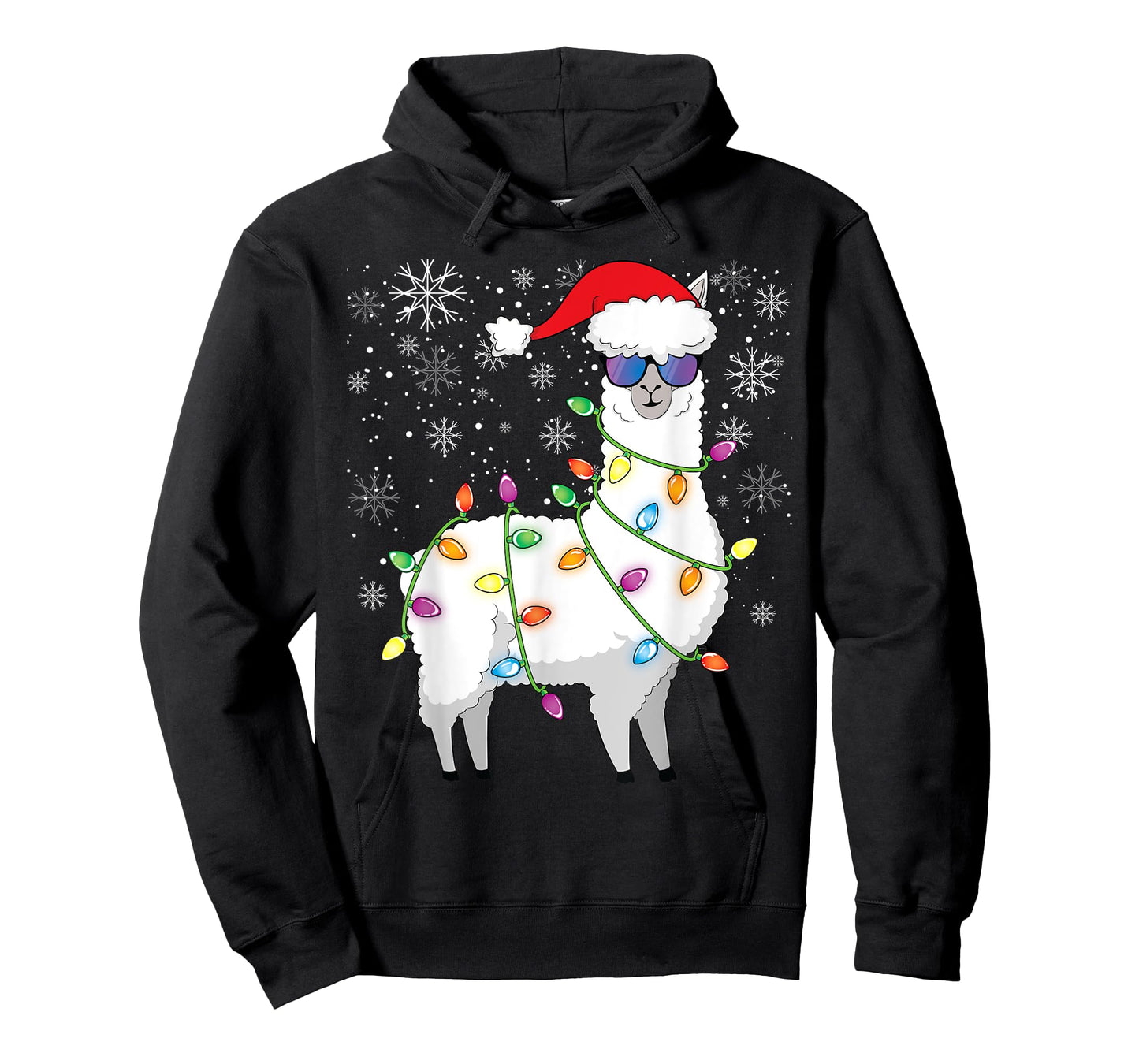 Christmas Llama Funny Christmas Alpaca Santa Llama T-Shirt