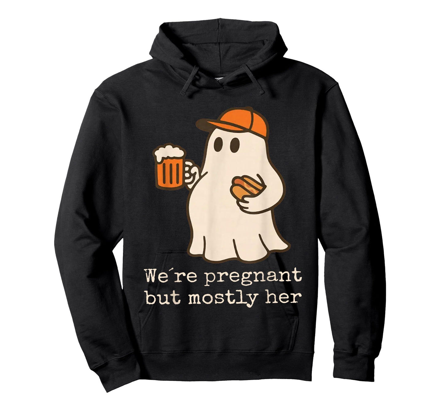 We're Pregnant But Mostly Her Ghost Halloween Couple T-Shirt