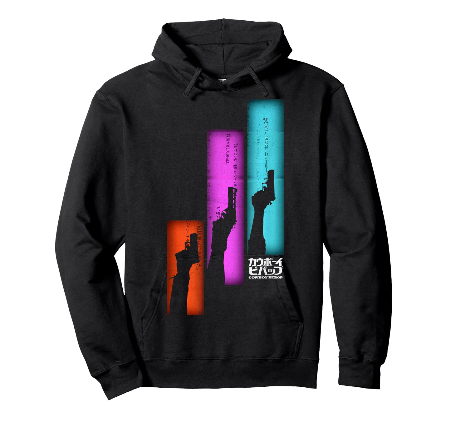 Cowboy Bebop Guns Up Silhouette Panel Poster T-Shirt