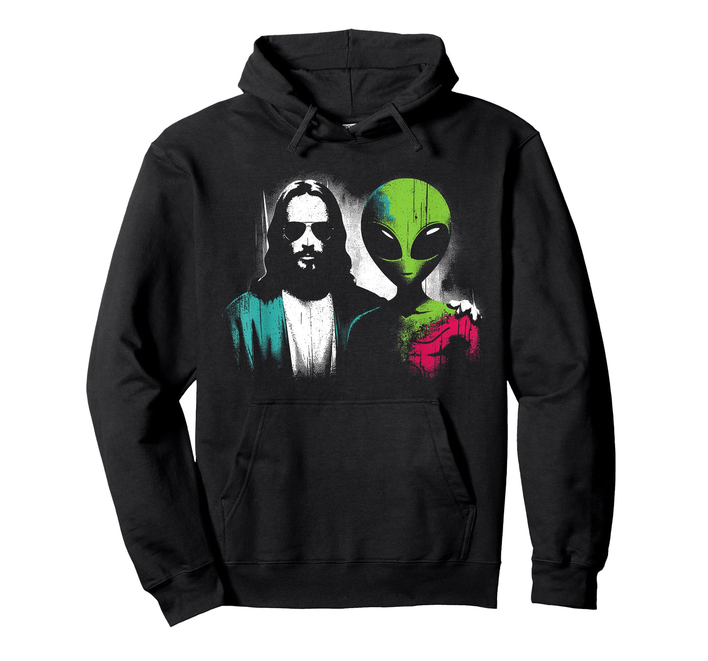 Jesus Alien Friends - Funny Christian Religious Alien UFO T-Shirt