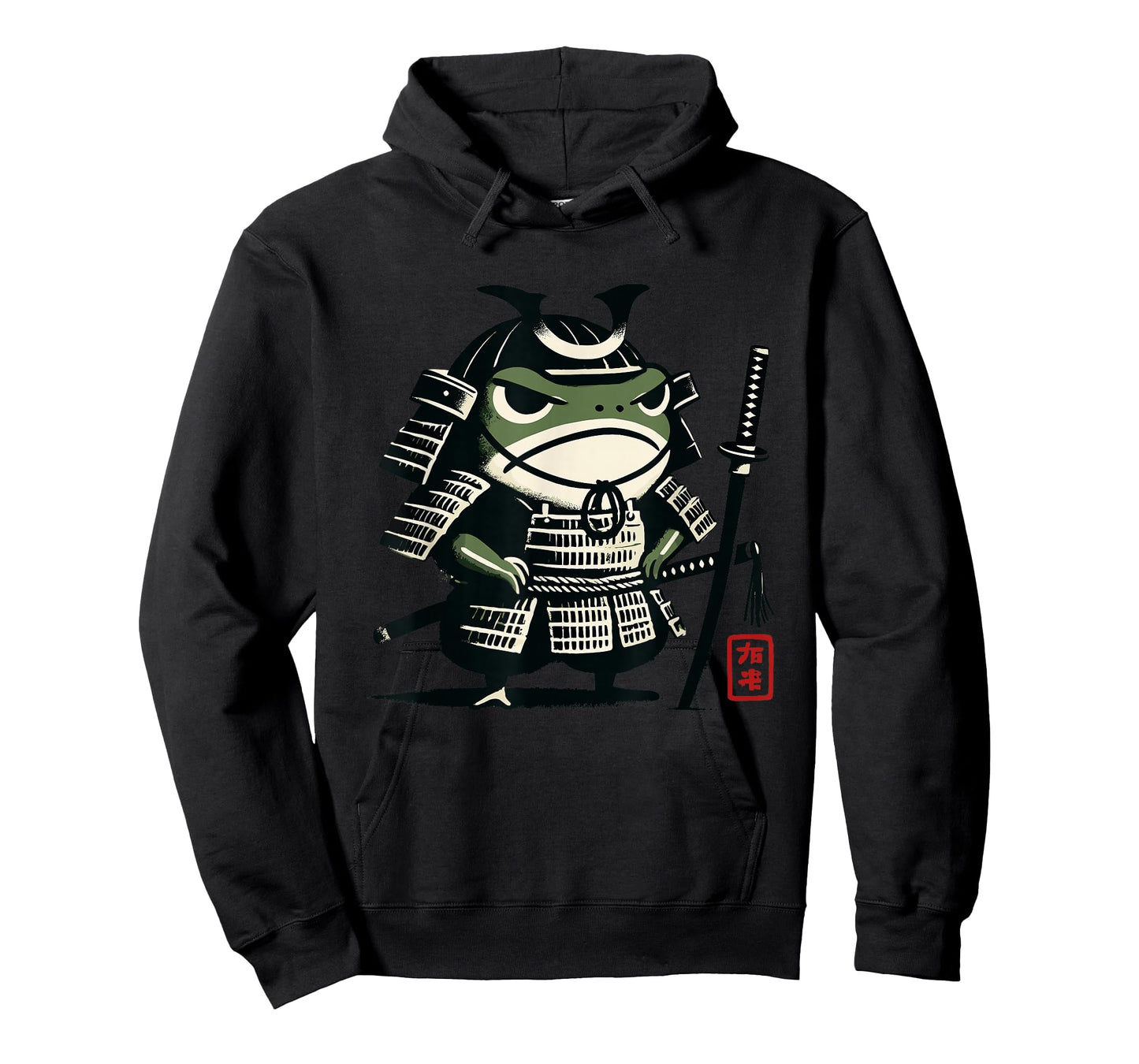 Samurai Grumpy Frog - Matsumoto Hoji Style T-Shirt