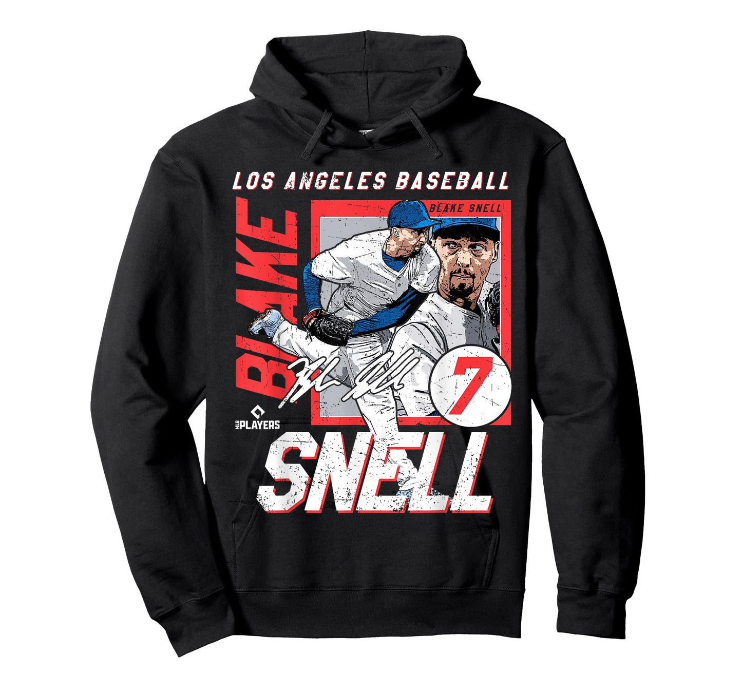 Blake Snell | Los Angeles D MLB Baseball Player | MLBBSN203M T-Shirt