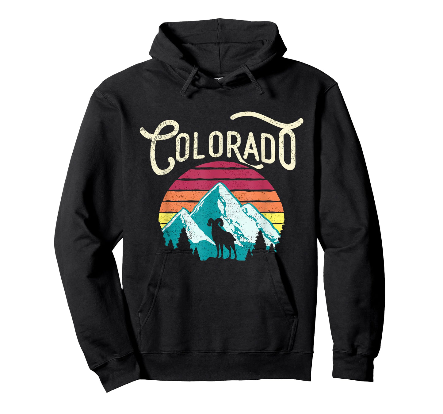 Retro Colorado CO Mountains Wildlife Bighorn Sheep T-Shirt T-Shirt