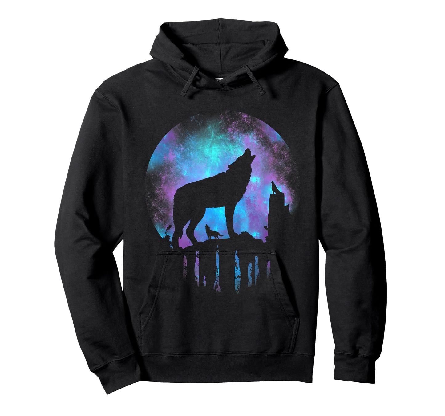 Wolf Galaxy Moon T-Shirt