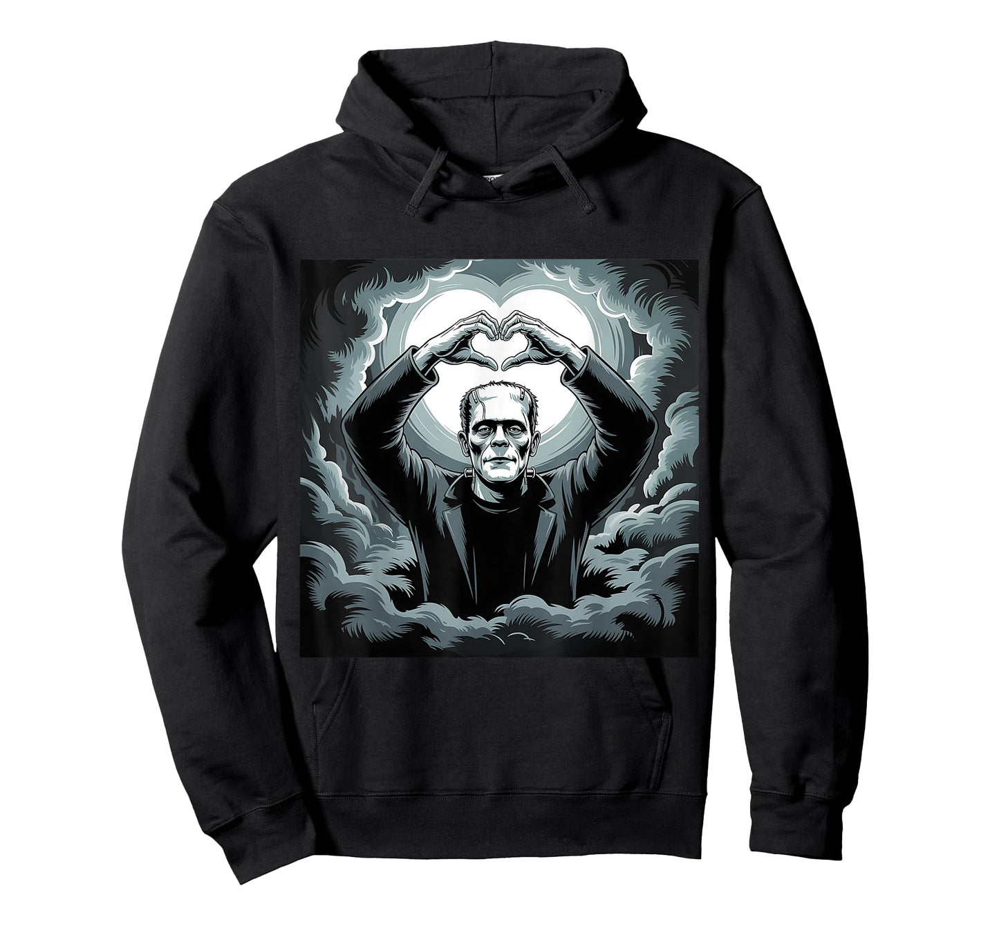Cute Frankenstein Shirt Heart Hands Halloween T-Shirt
