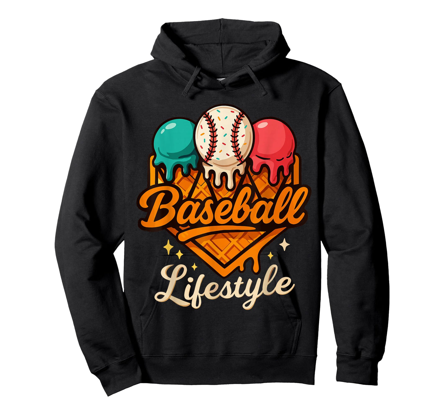 Baseball Drip Outfit Boys, Ice Cream Drip Baseball Lifestyle T-Shirt