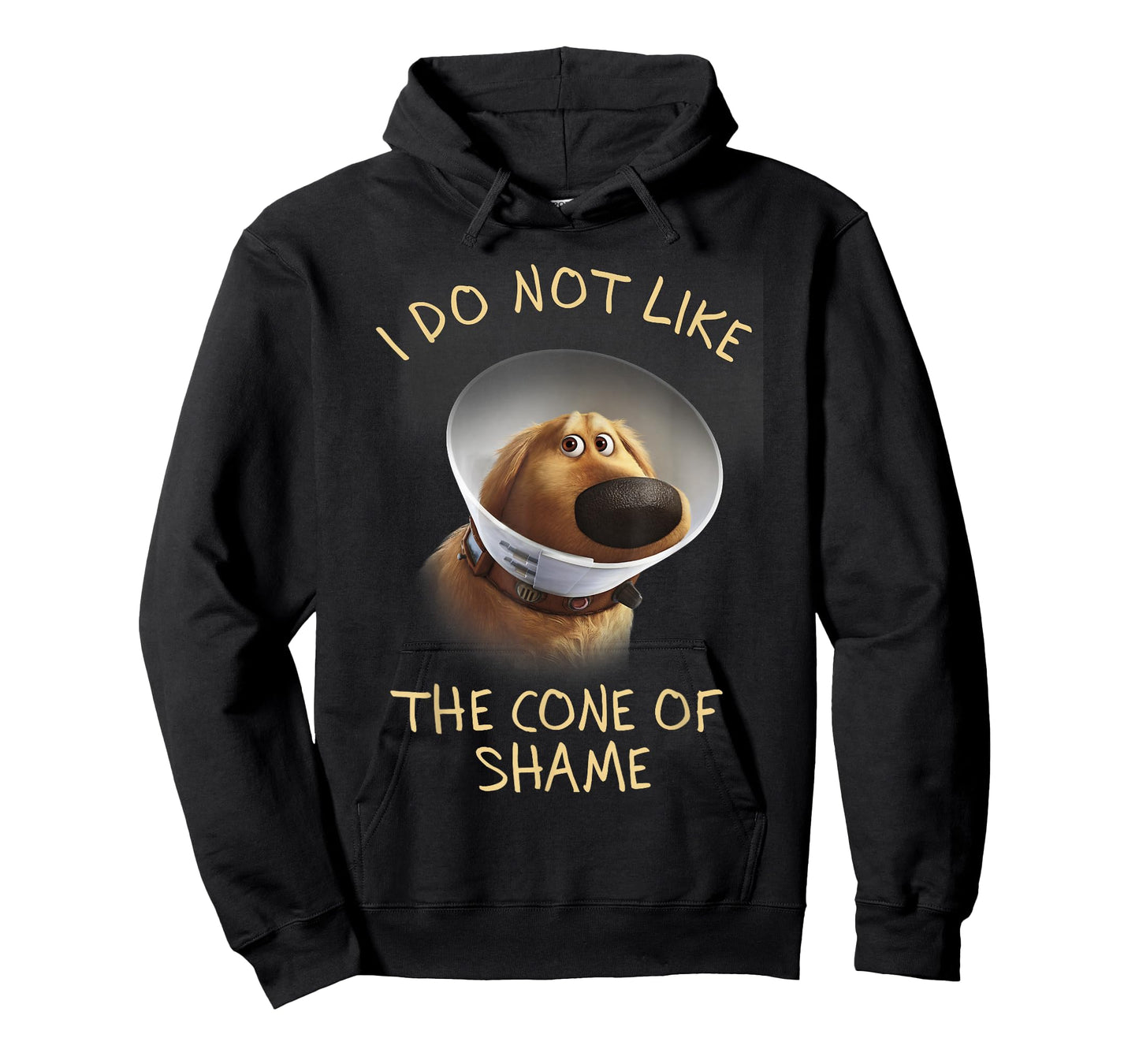Disney Pixar Up Dug Sad Cone of Shame Graphic T-Shirt T-Shirt