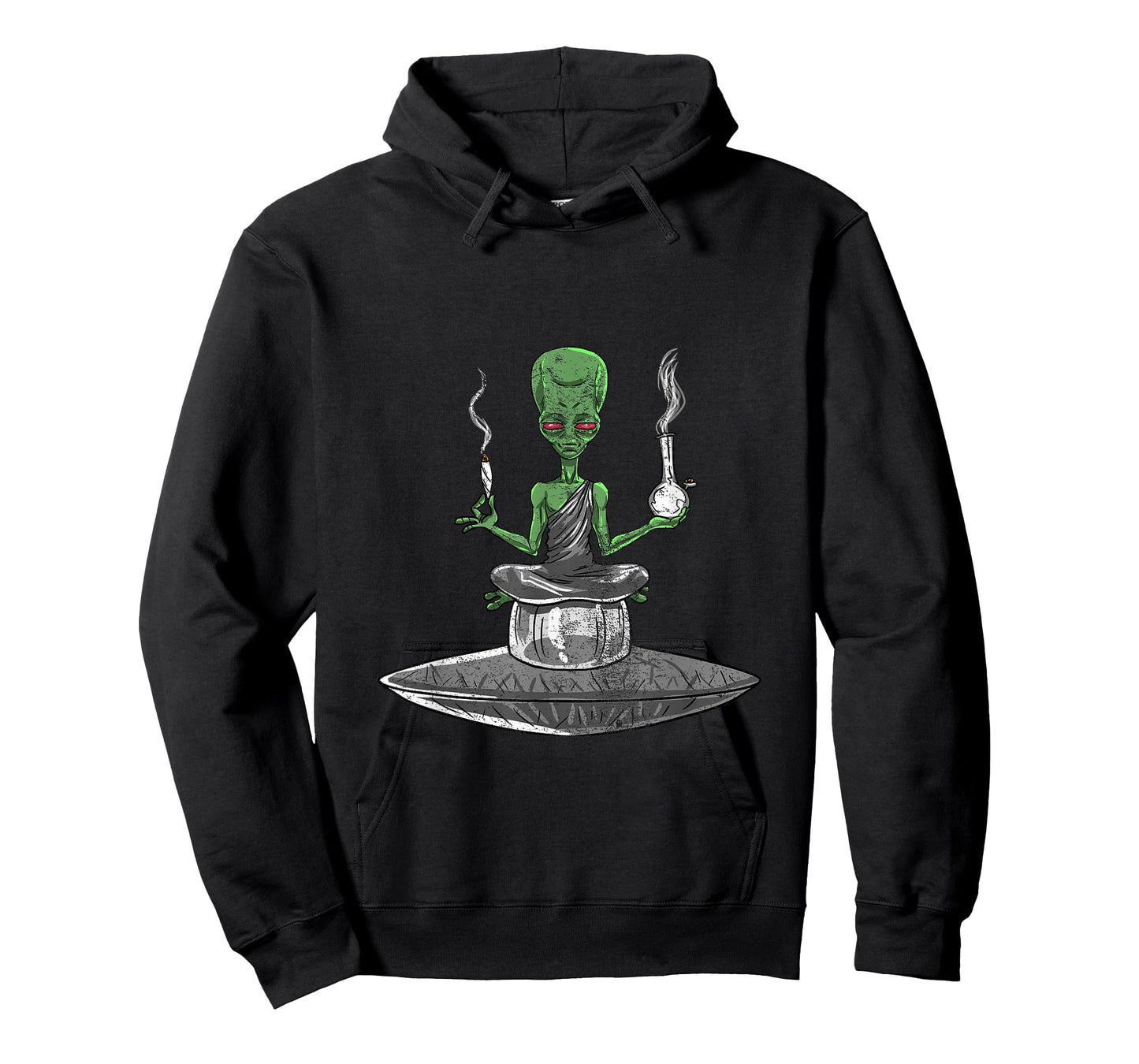 Alien Bong Smoking Weed Funny Stoner ET Cannabis 420 Gift T-Shirt