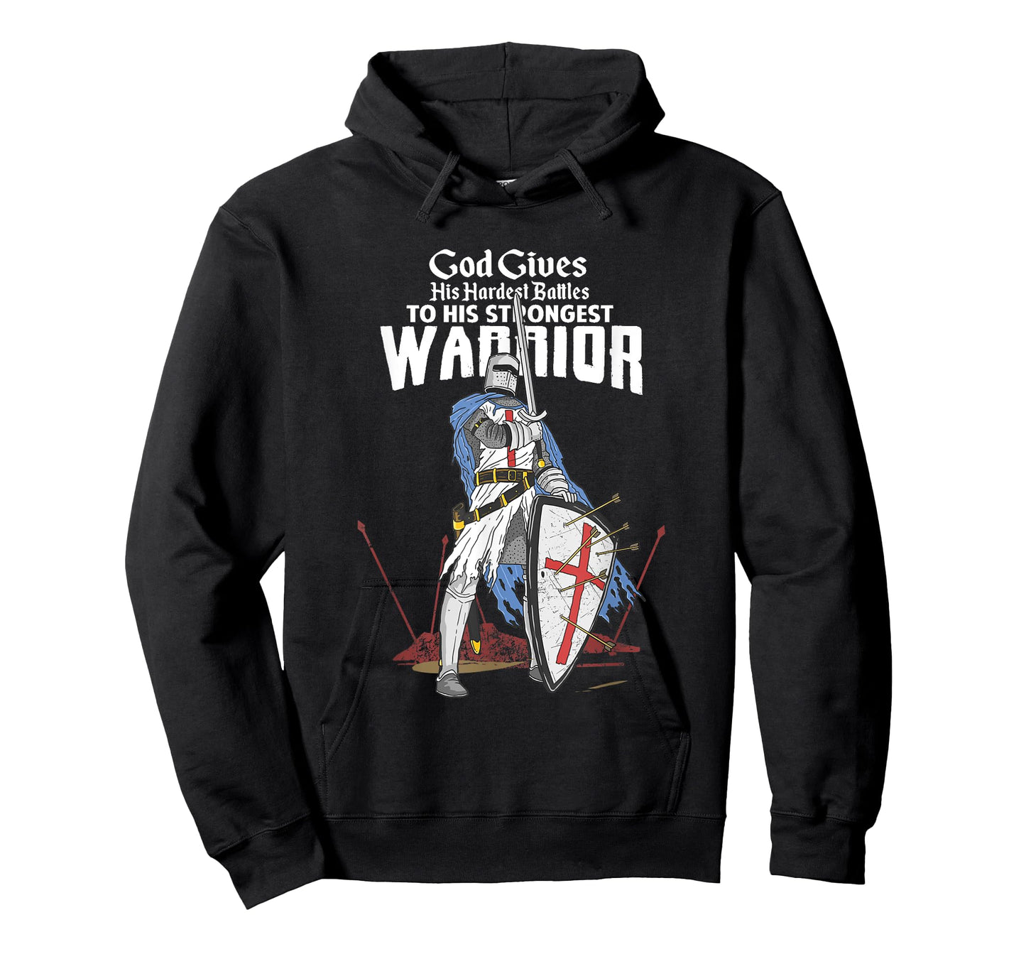 Knights Templar Crusader Warrior St George Cross Christian T-Shirt
