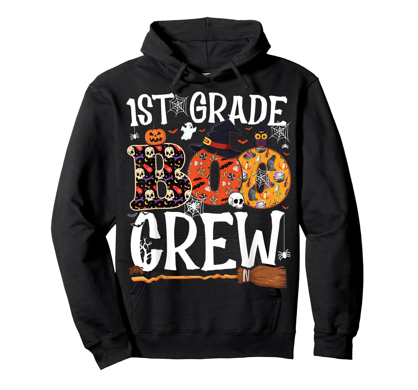 1st Grade Boo Crew Cute Ghost Halloween Teacher Kids T-Shirt