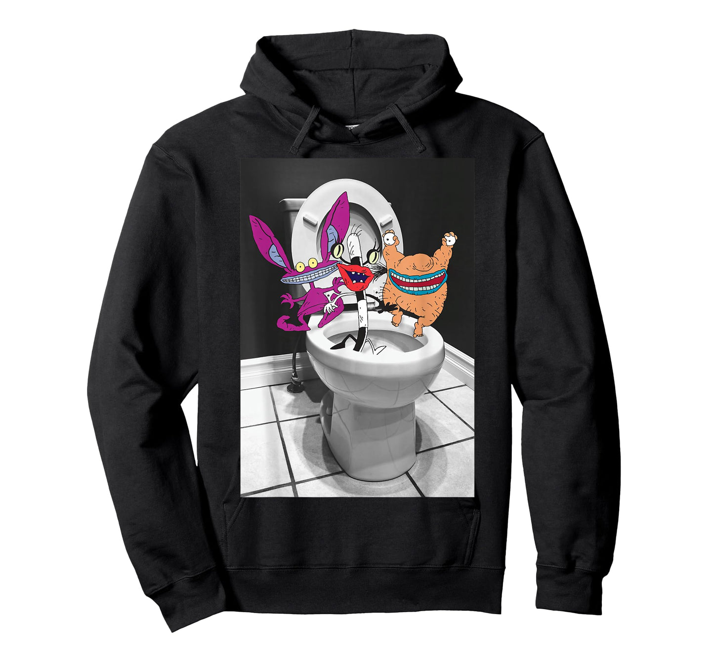 Nickelodeon AAAHH! Real Monsters In Toilet T-Shirt T-Shirt