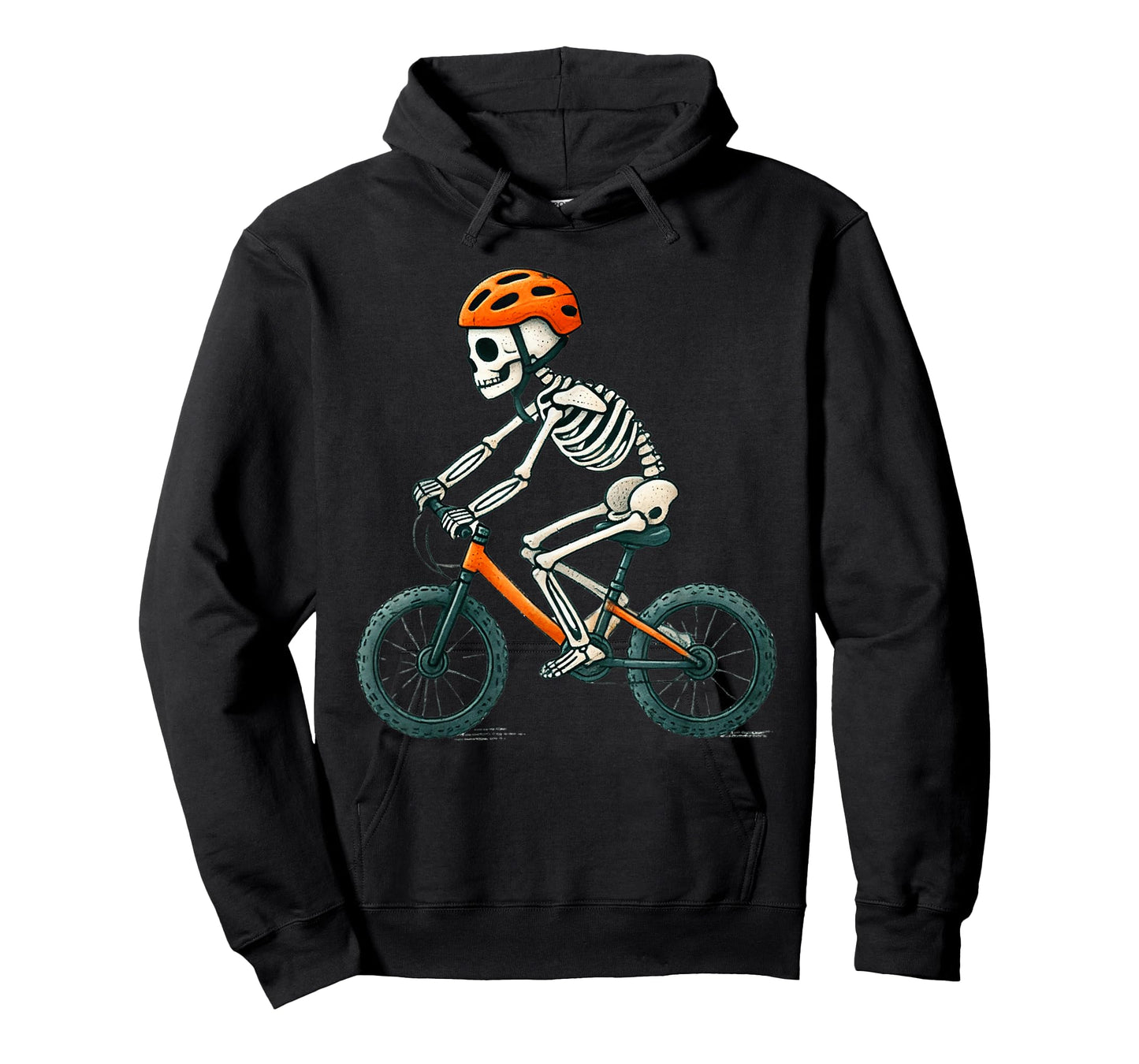 Skeleton Biking Cycling Halloween Funny Biker for Boys Kids T-Shirt