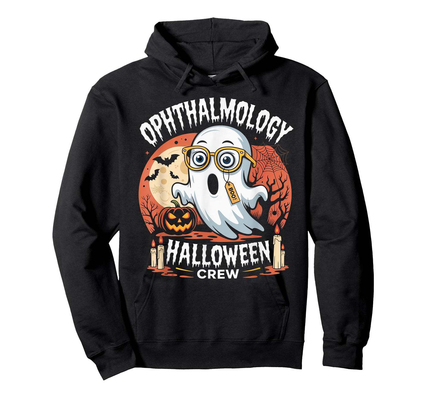 Spooky Ophthalmology Boo Crew Ophthalmology Halloween T-Shirt