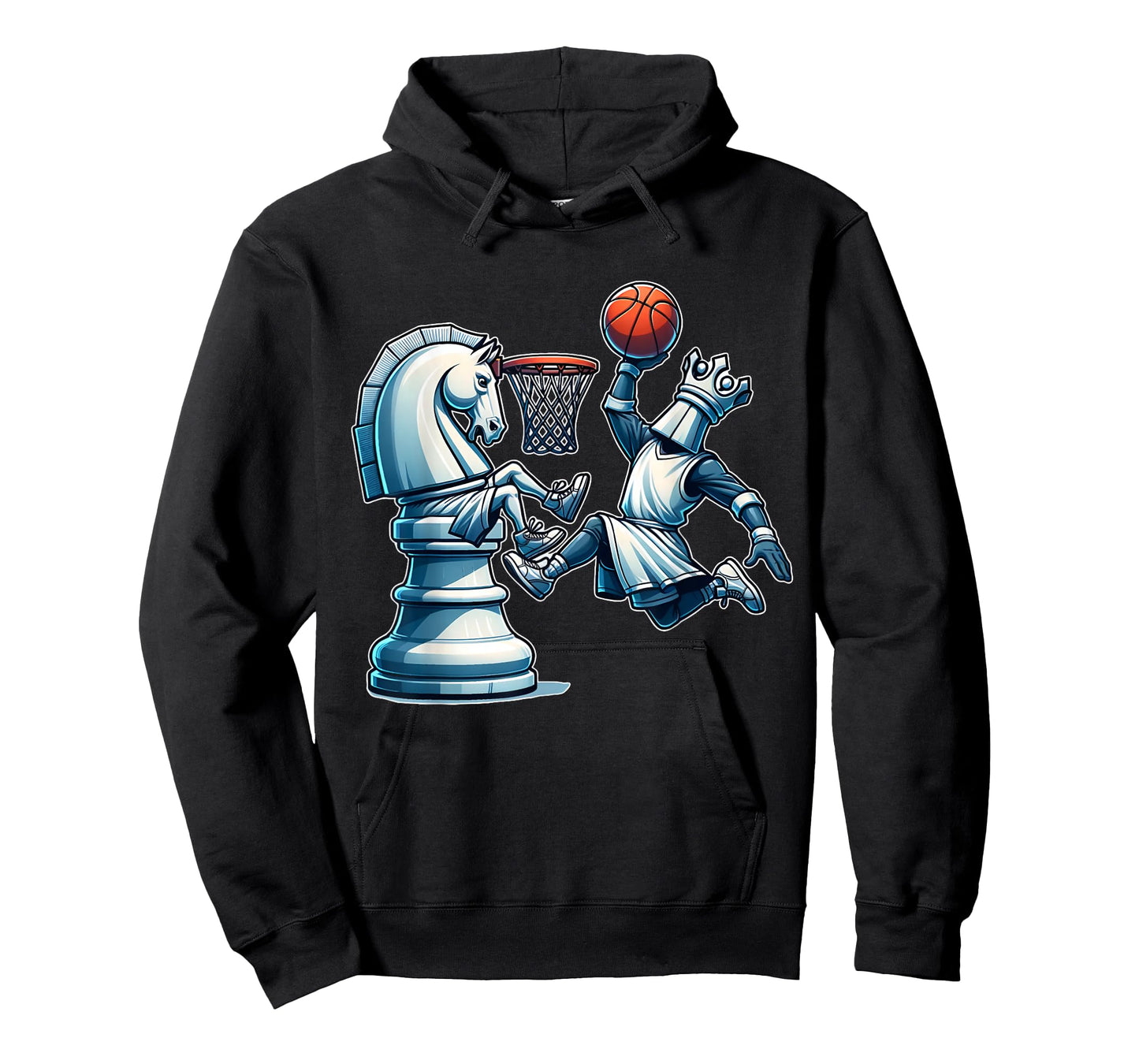 Elegant Chess Board King Basketball Game T-Shirt