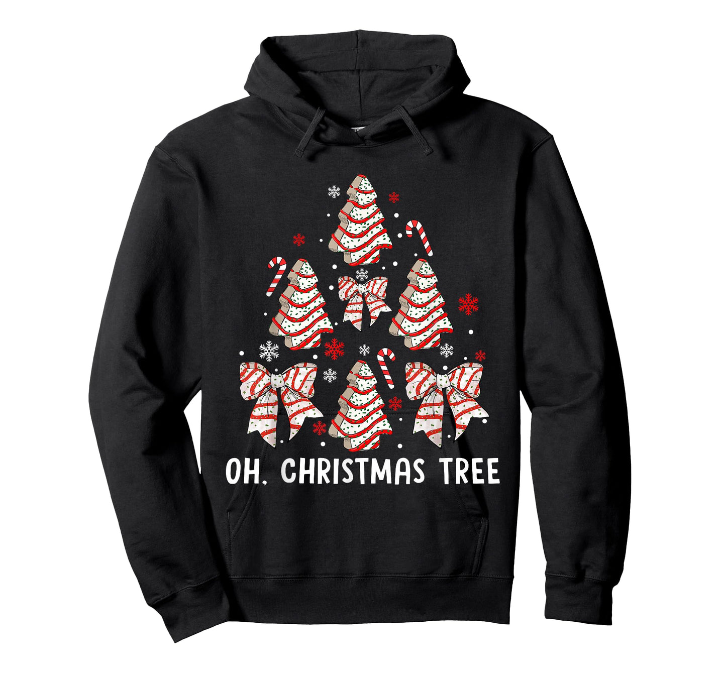 Oh Christmas Tree Cakes Debbie Becky Jen Cake Lovers Xmas T-Shirt