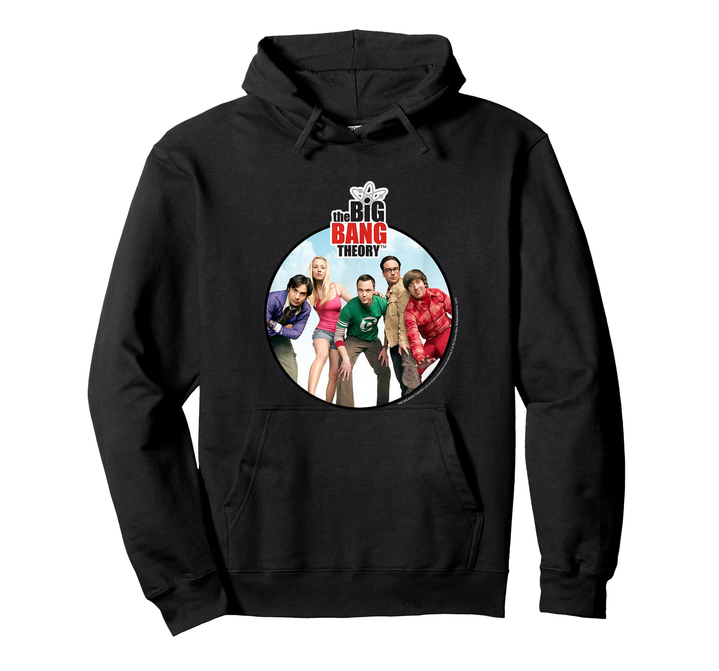 The Big Bang Theory Group Shot Circle Logo TV Show T-Shirt