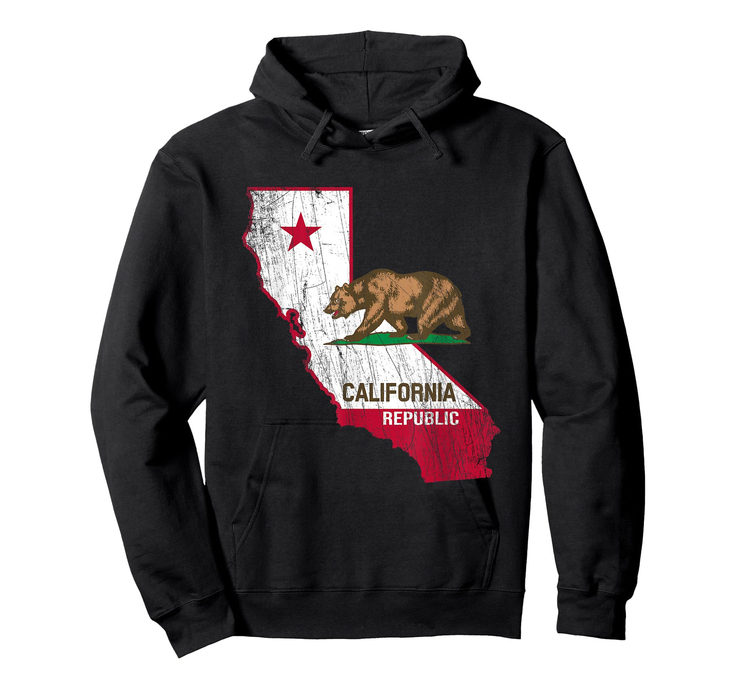 California Republic Flag - Distressed Design - Classic T-Shirt