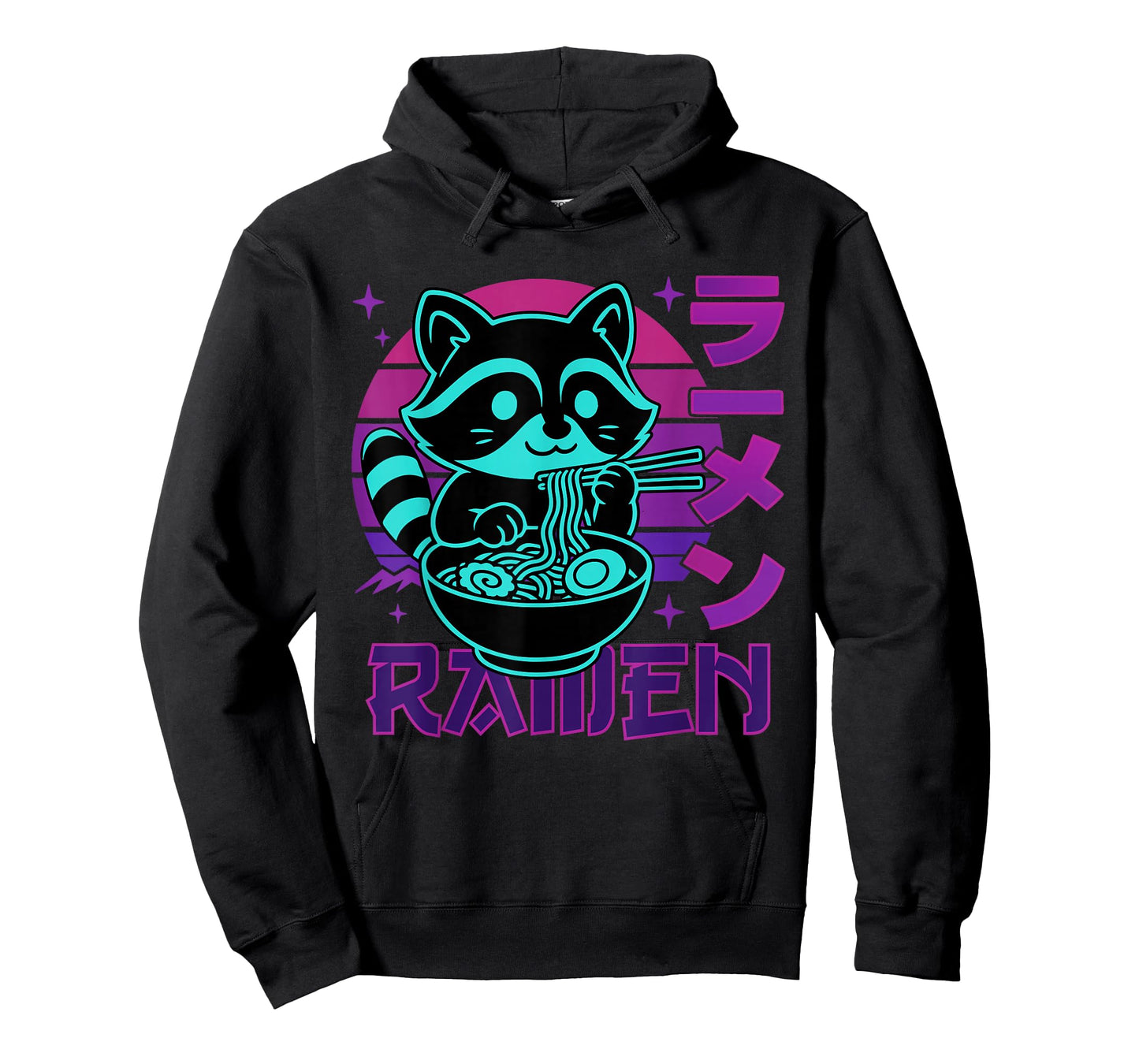 Anime Ramen Raccoon Japanese Noodles Aesthetic Kawaii T-Shirt