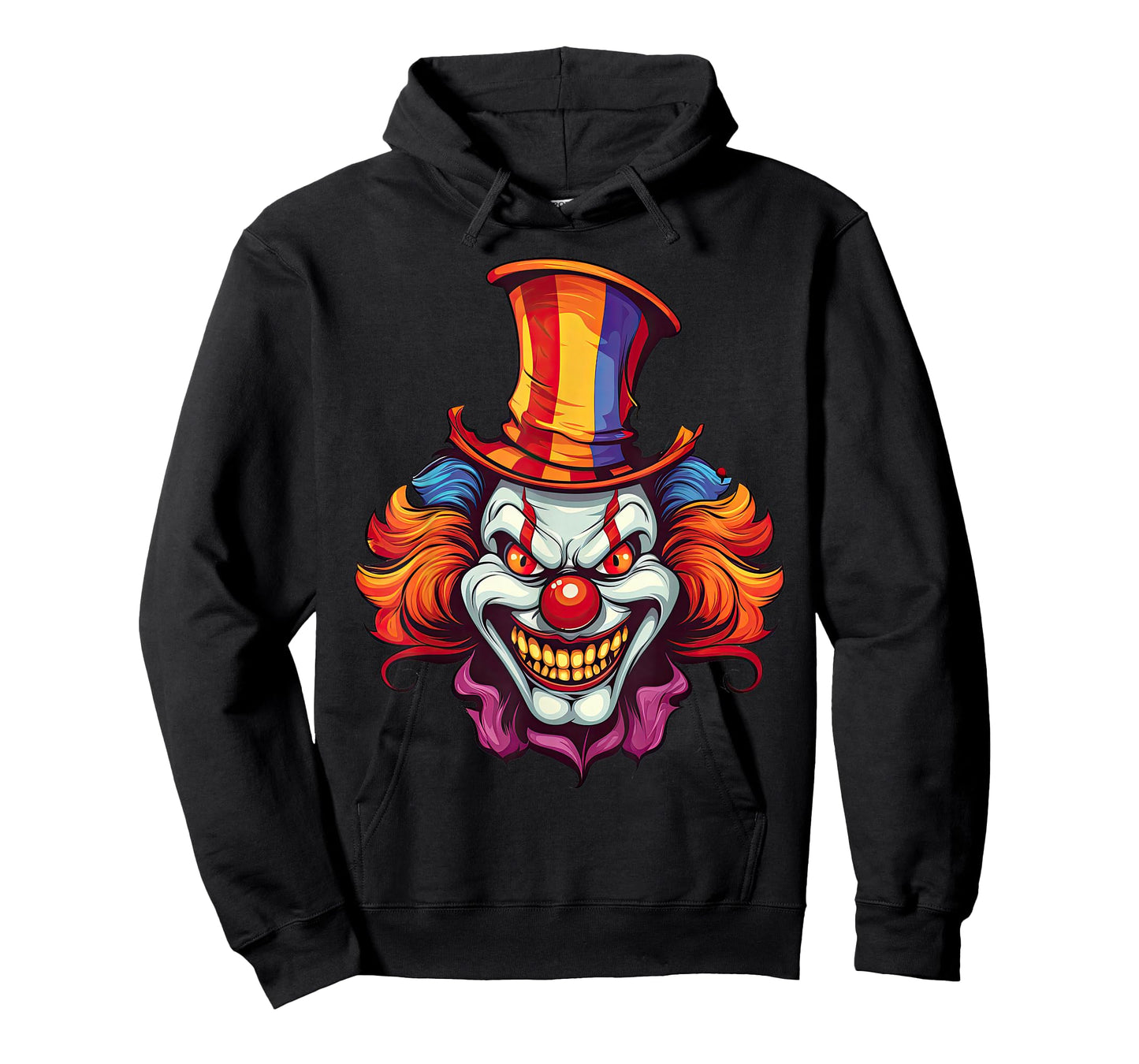 Scary Evil Clown Creepy Spooky Horror Haloween Costume T-Shirt