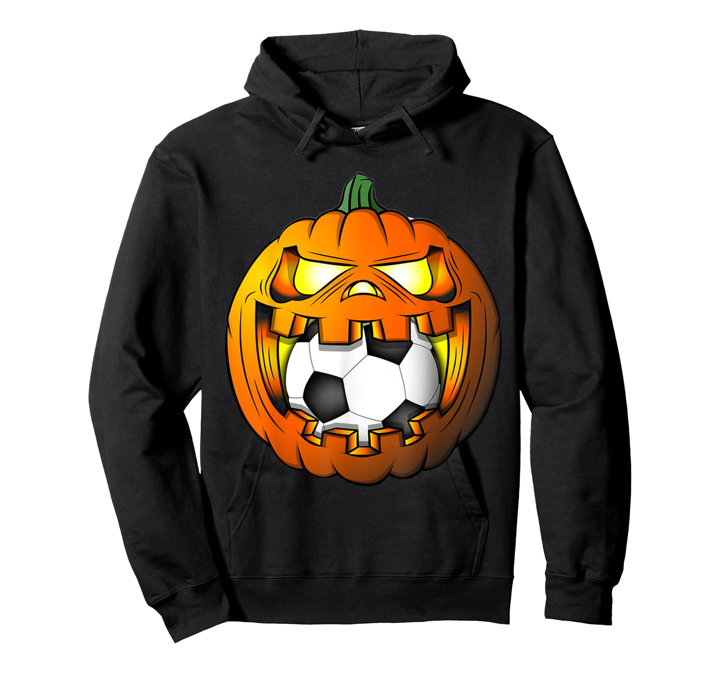 Soccer Player Halloween Pumpkin Skeleton Tees Kids Boys Mens T-Shirt