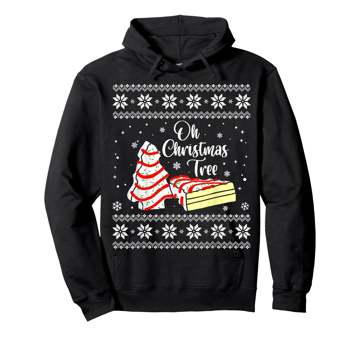 Oh Christmas Tree Cakes Debbie Becky Jen Snack Cake Lovers T-Shirt